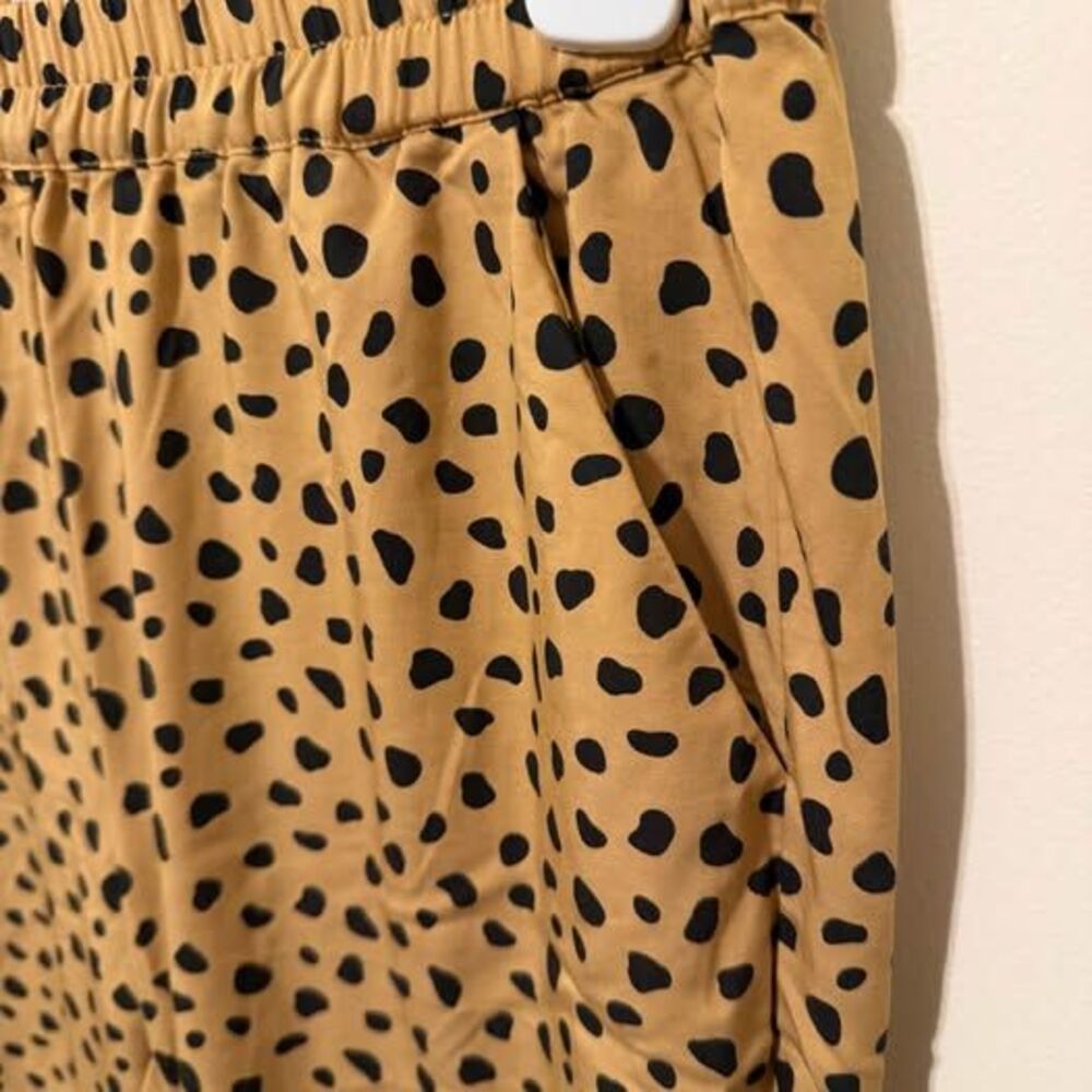 Fun Vintage Marine Layer Leopard Print Casual Pants – Medium – Soft & Chic - Picture 3 of 5
